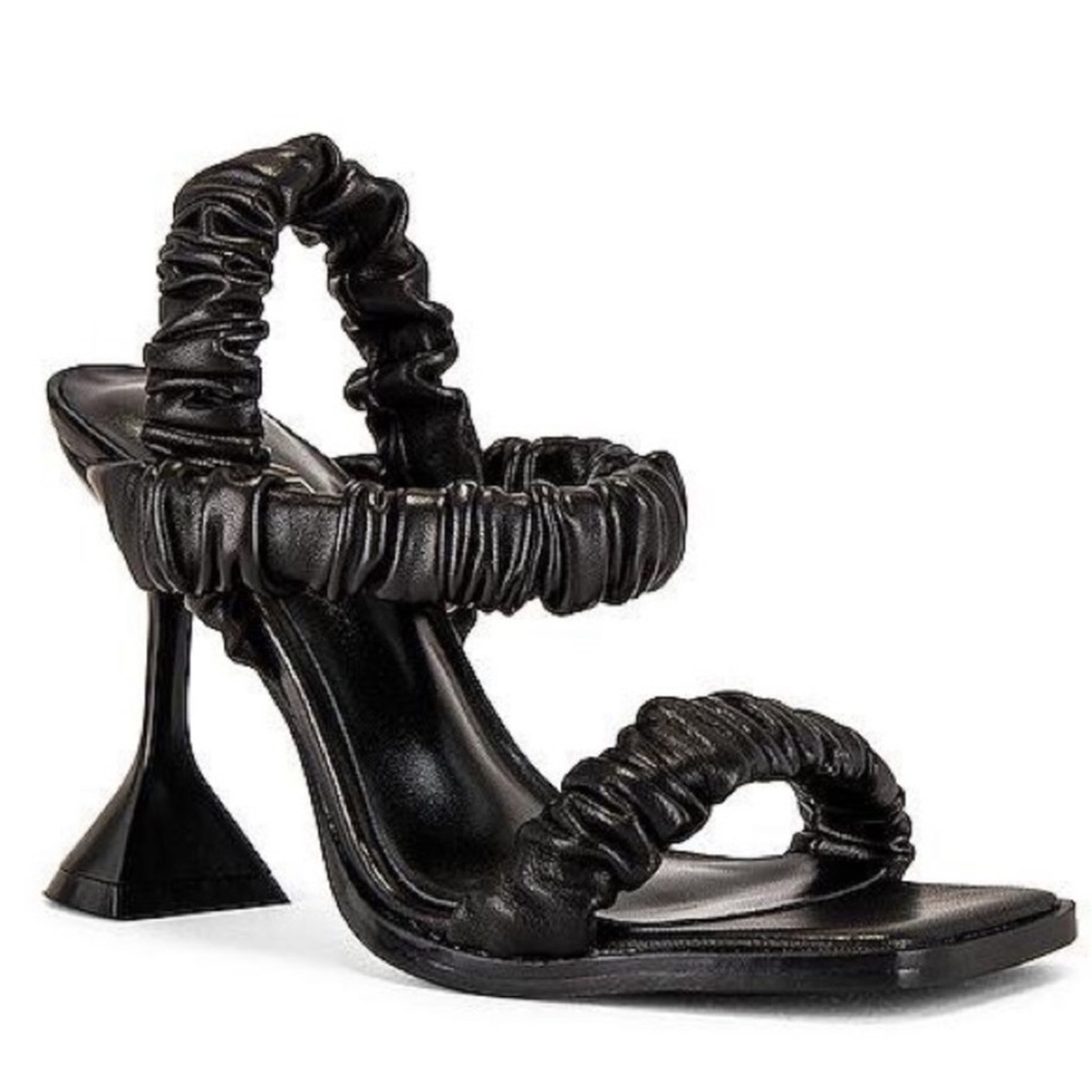 Raye Kia Heel in Black Square Heel